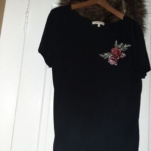 V neck cross cross shirt